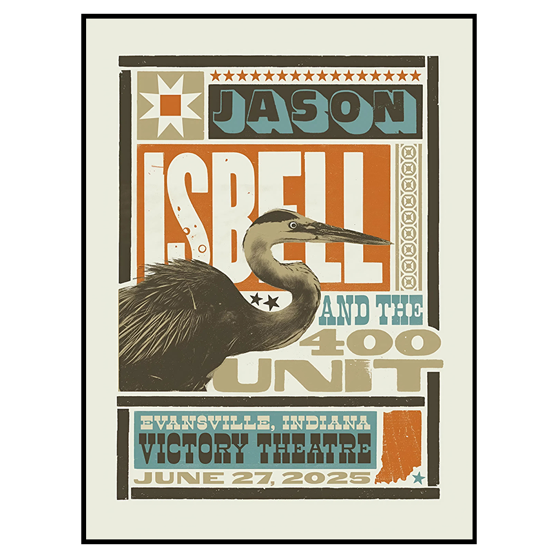 Official Tour Poster – Jason Isbell & The 400 Unit – Victory Theatre