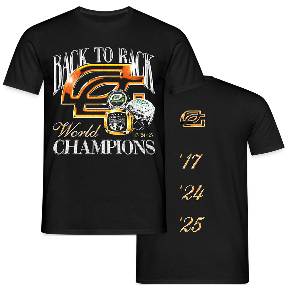 OpTic Gaming Back-To-Back Champions 2025 T-Shirt