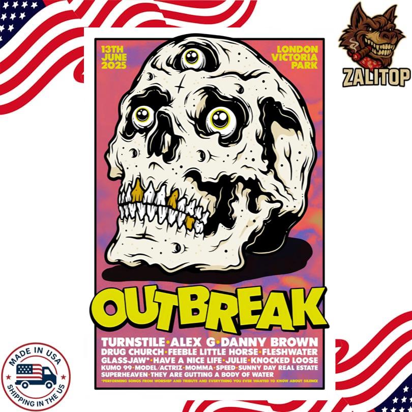Outbreak 2025 London tickets in London at Victoria Park Poster