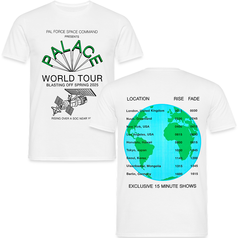 Palace World Tour T-Shirt White - Spring 2025