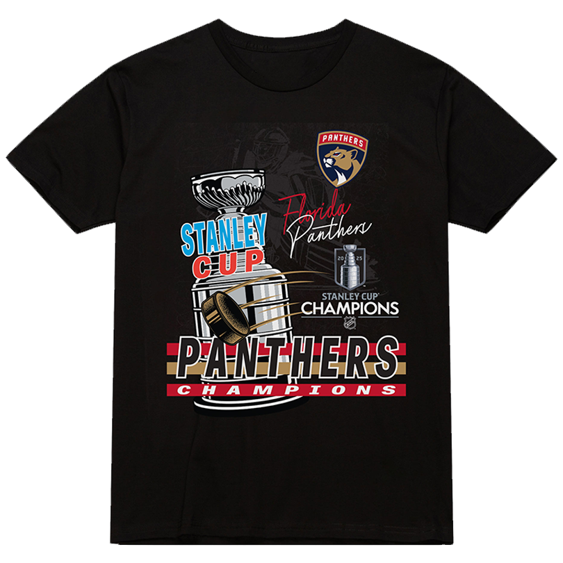 Panthers 2025 Stanley Cup Champions Raise The Cup Arch T-Shirt