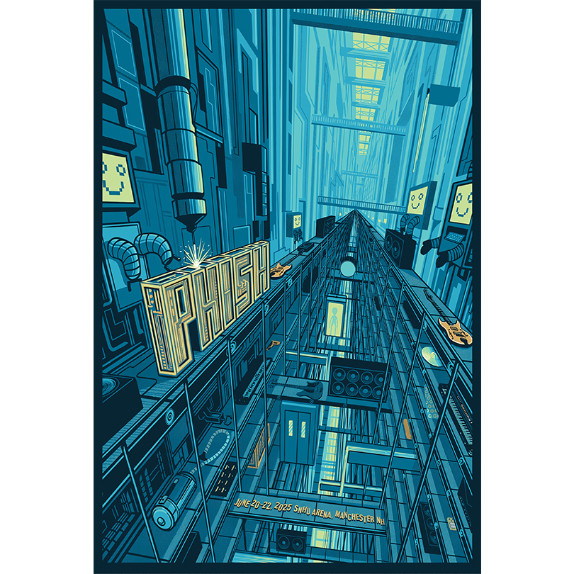 Phish - 3-Day Jun 20-22 2025 Manchester, NH Poster
