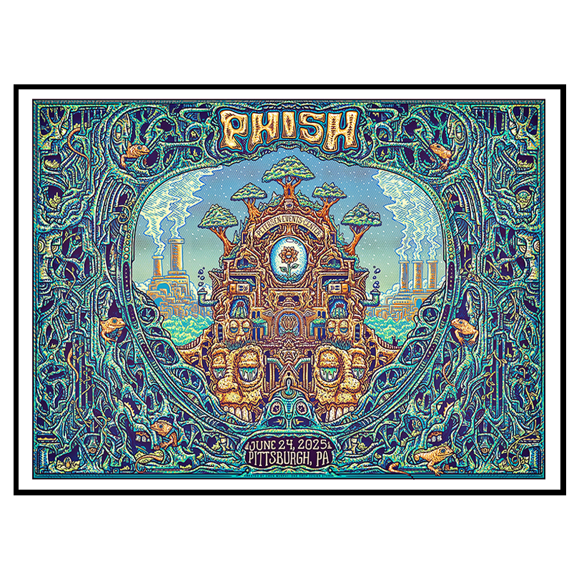 Phish Concert Poster – June 24, 2025 – Pittsburgh PA at Petersen Events Center