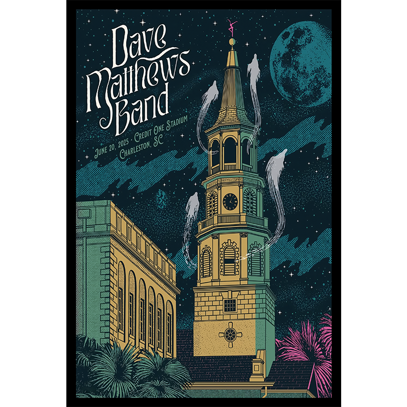 Poster Dave Matthews Band Charleston, SC Jun 20, 2025