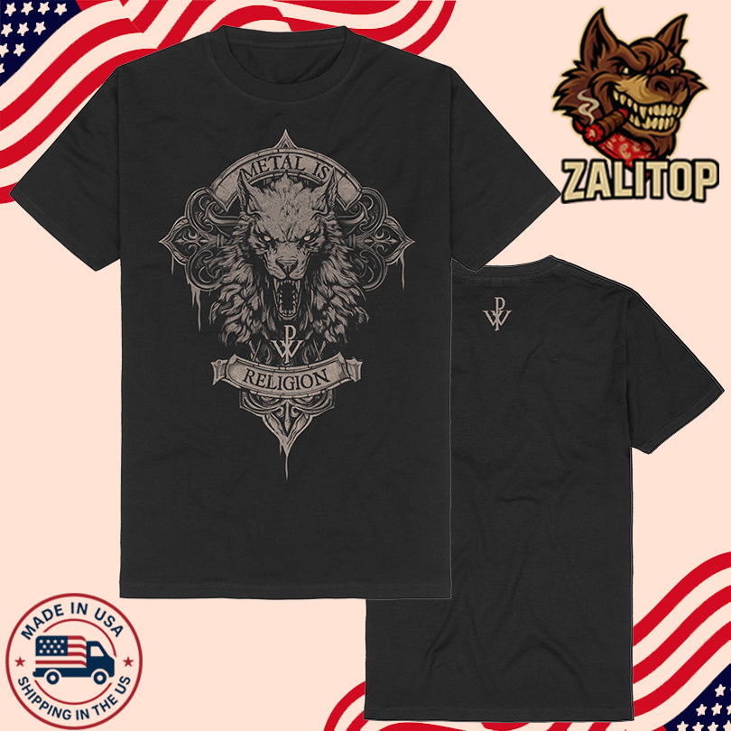 Powerwolf Wolfhead Metal Is Religion T Shirt