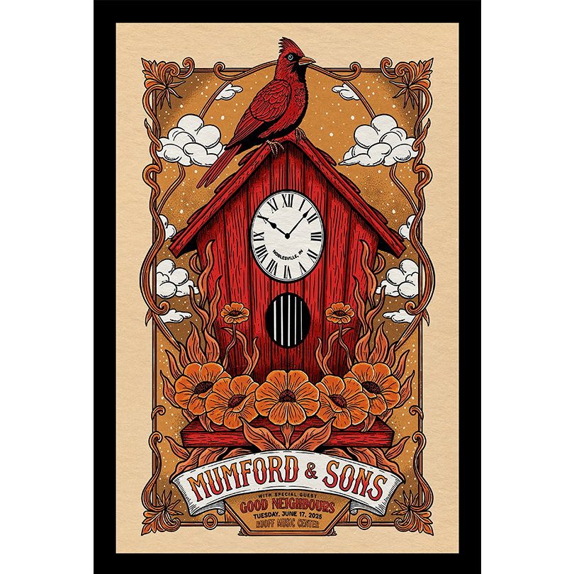 Pre-Order Mumford & Sons Tour Noblesville Jun 17, 2025 Poster