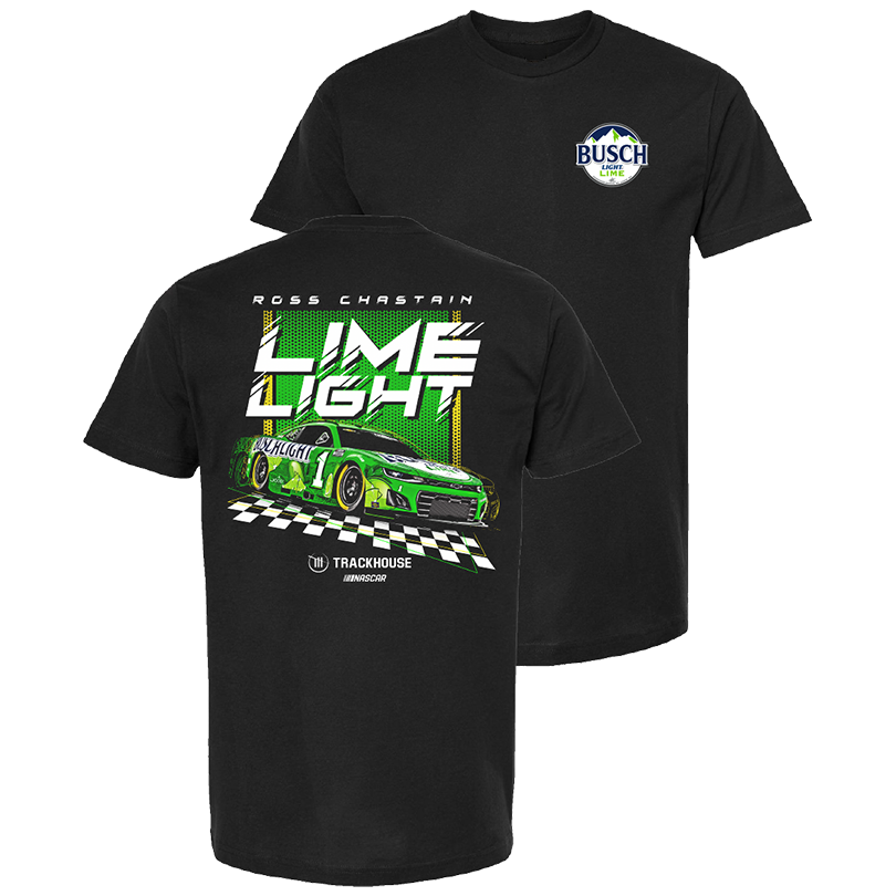 Ross Chastain #1 Busch Light LIME T-Shirts