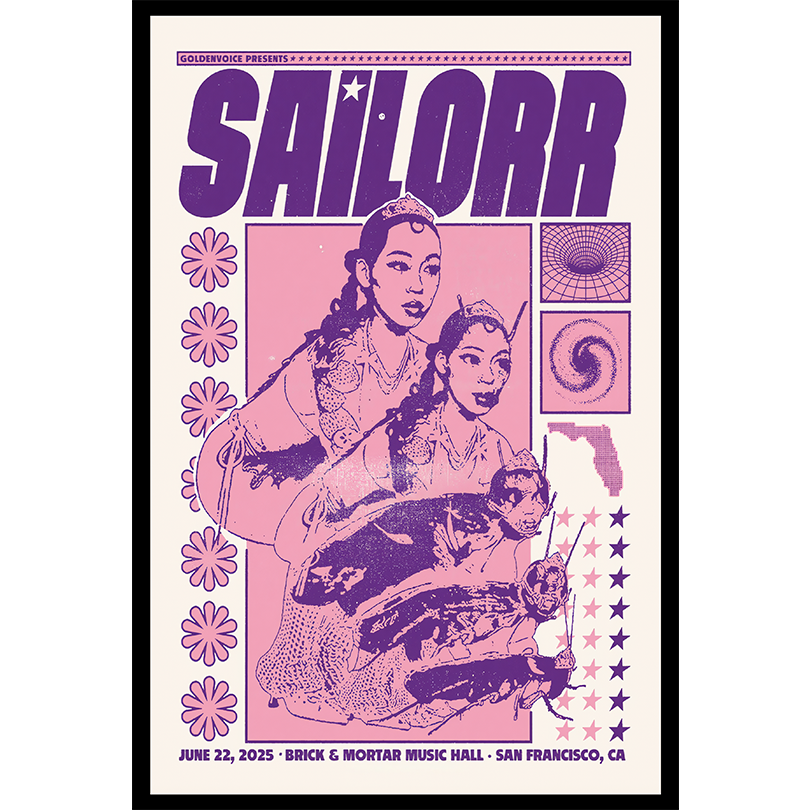 Sailorr 2025 Tour Poster – Brick & Mortar SF Limited Edition Print