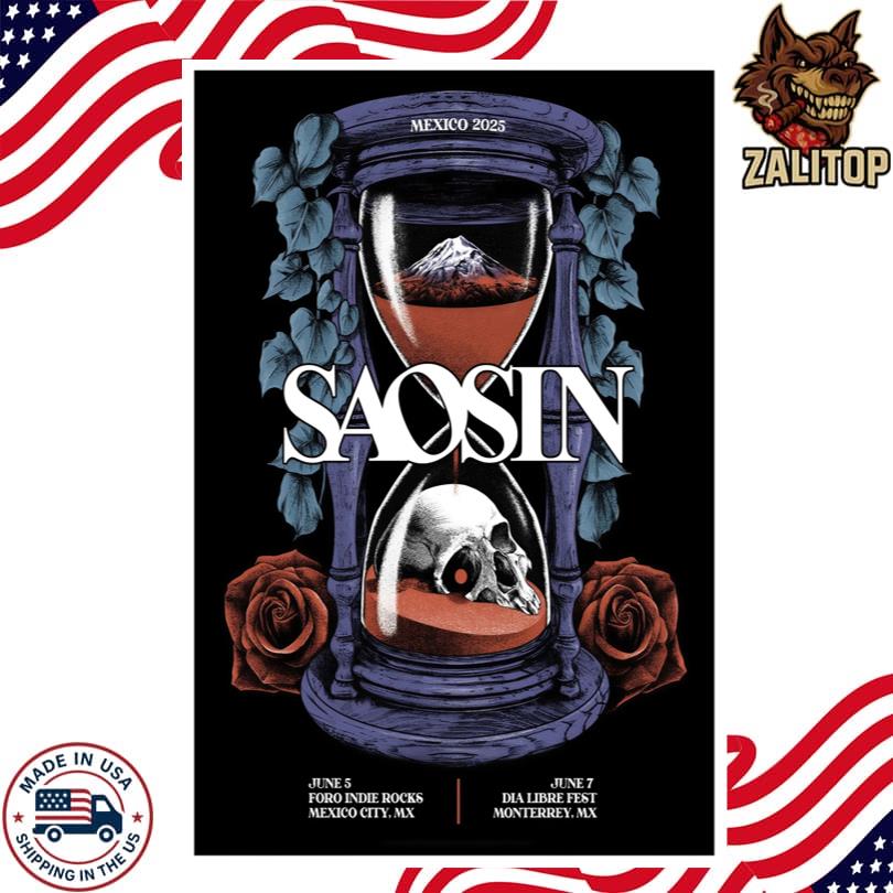 Saosin Mexico City Foro Indie Rocks 05 Jun 2025 Poster
