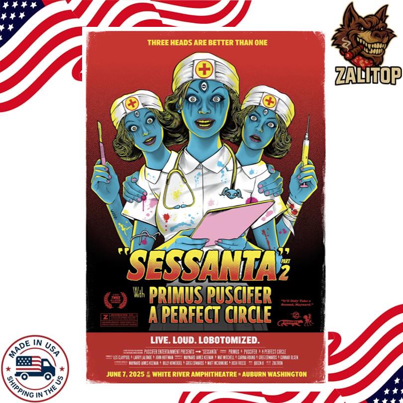 Sessanta June 7 2025 White River Amphitheatre Auburn, WA Poster