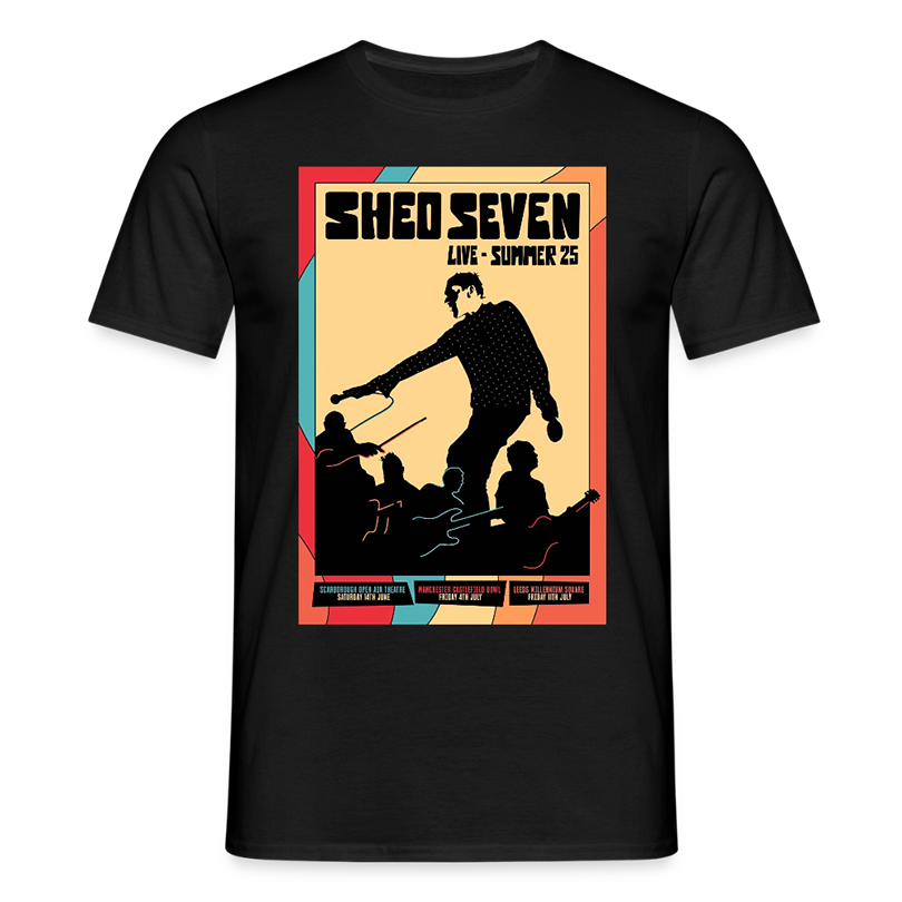 Shed Seven Live Summer 2025 UK Tour T Shirt