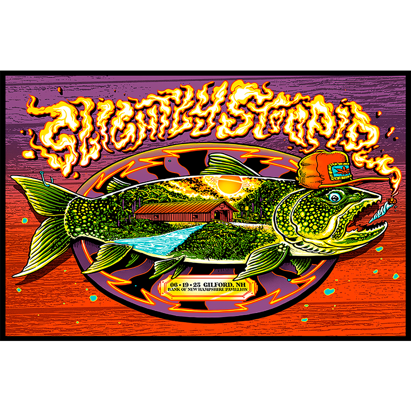 Slightly Stoopid June 19 2025 Poster Gilford, NH Bank of New Hampshire Pavilion