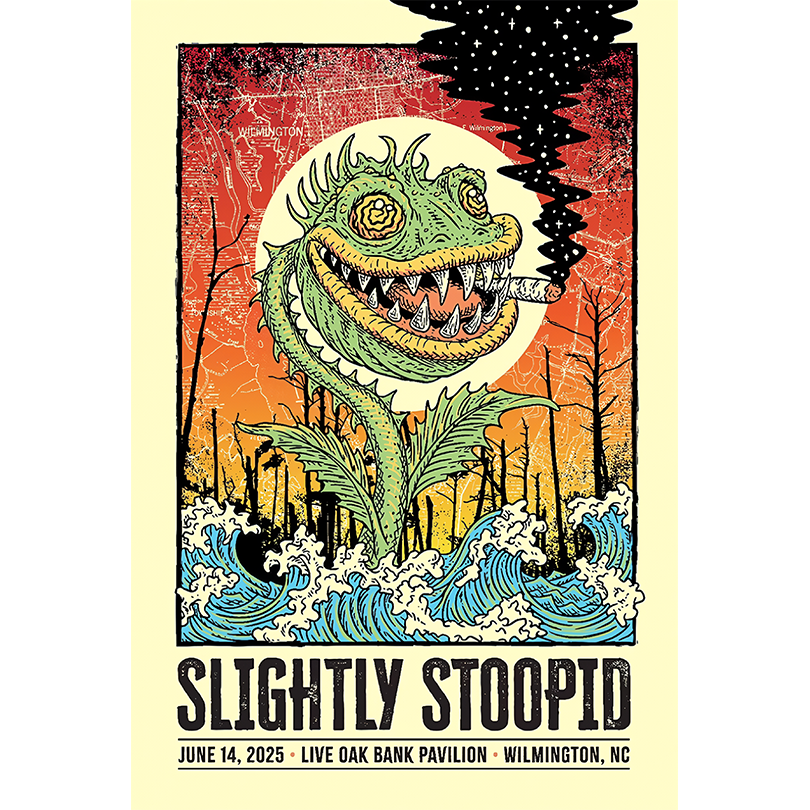Slightly Stoopid Wilmington NC June 14 2025 Tour Poster