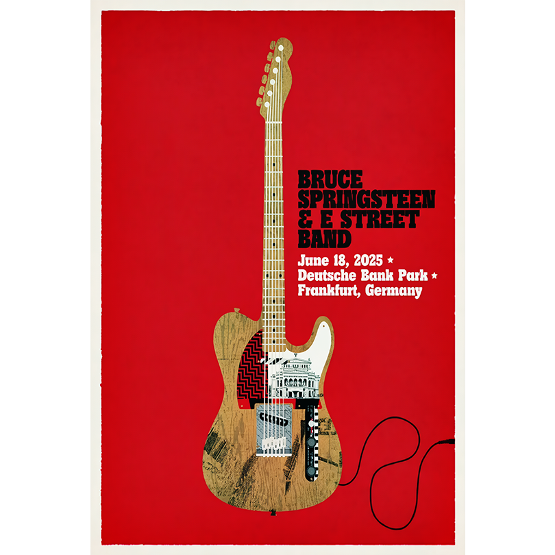 Springsteen 2025 Tour Poster June 18 Frankfurt, Germany