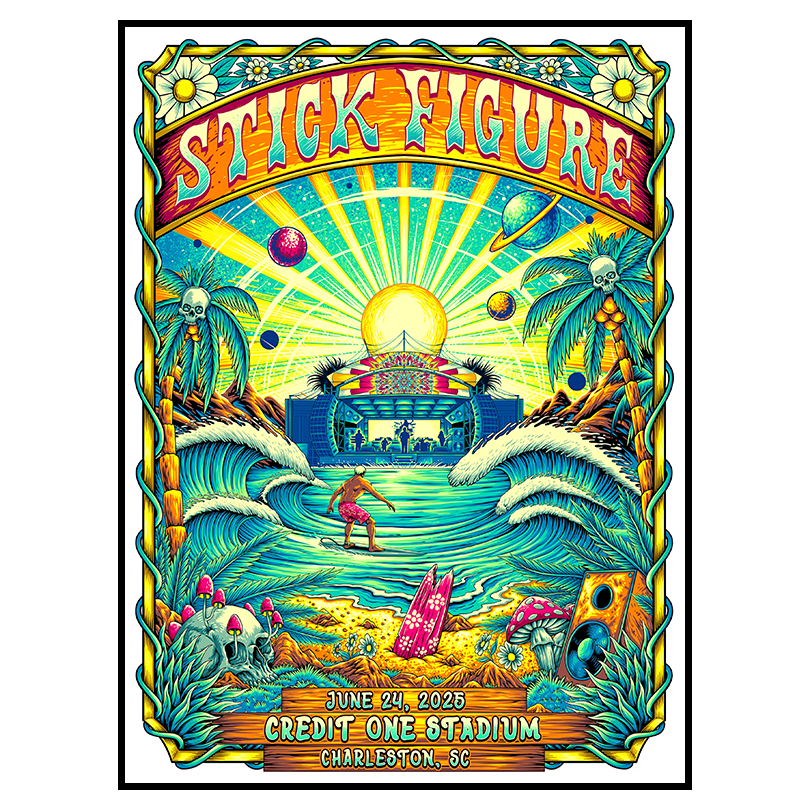 Stick Figure 2025 Tour – Charleston Concert Poster