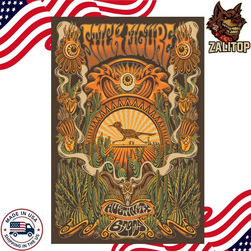 Stick Figure Poster June 29 2025 – Germania Insurance Amphitheater, Austin TX