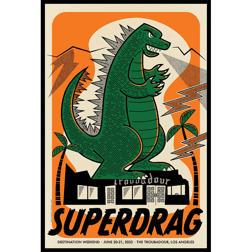 Superdrag Concert Poster 2025 West Hollywood, CA June 20–21
