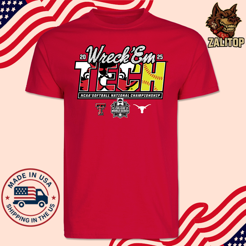 Texas Tech 2025 Softball College World Series Championship Final Wreck Em Game Day Shirt