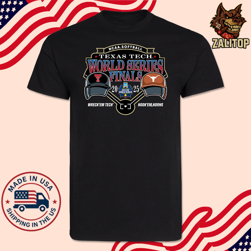 Texas Tech 2025 Softball College World Series Championship Finals Matchup Shirt