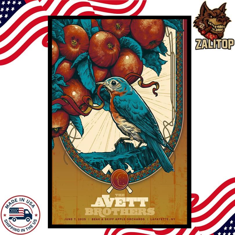 The Avett Brothers June 7 2025 Beak Skiff Apple Orchard, LaFayette, NY Poster