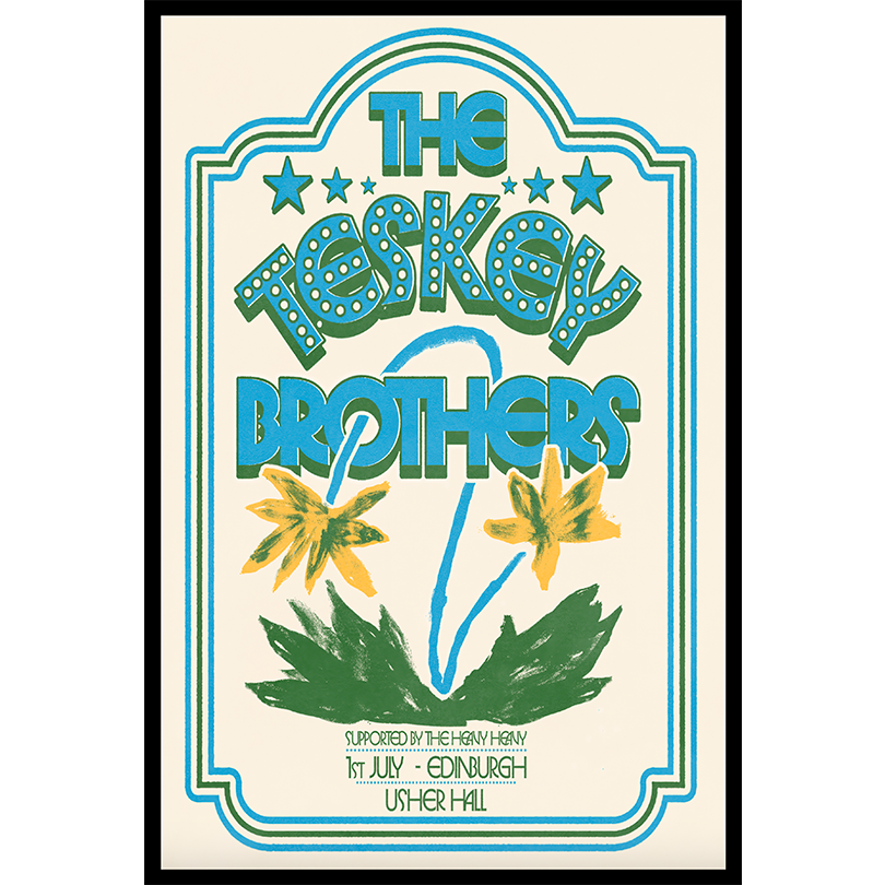 The Teskey Brothers, Edinburgh 1 Jul 2025 Poster