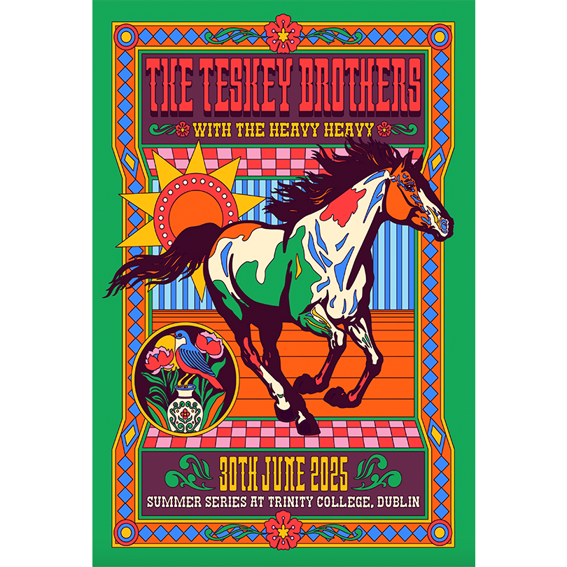 The Teskey Brothers Poster 2025 – Summer Series, Trinity College Dublin – June 30