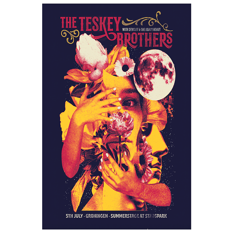 The Teskey Brothers Poster 2025 – Summerstage Stadspark, Groningen NL – July 5