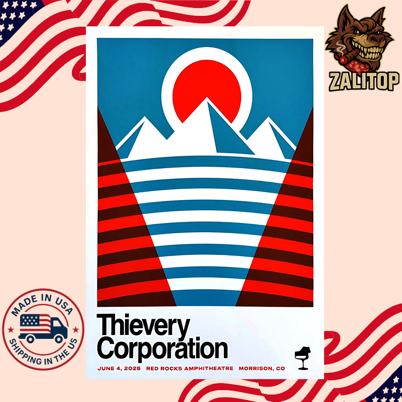 Thievery Corporation Exclusive Red Rocks Poster