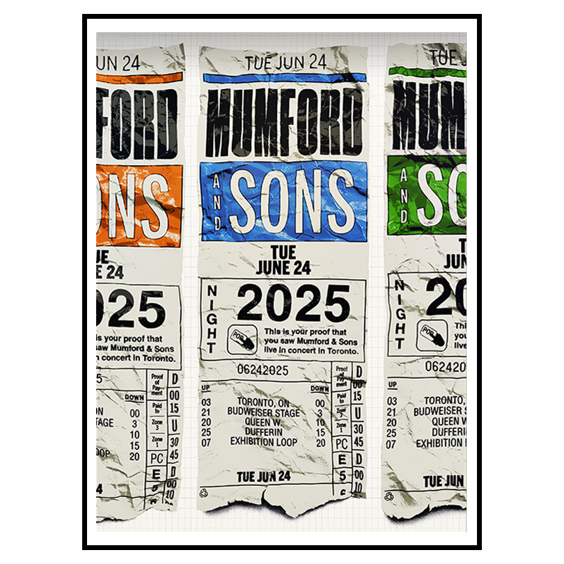 Toronto Show Poster – Mumford and Sons 2025
