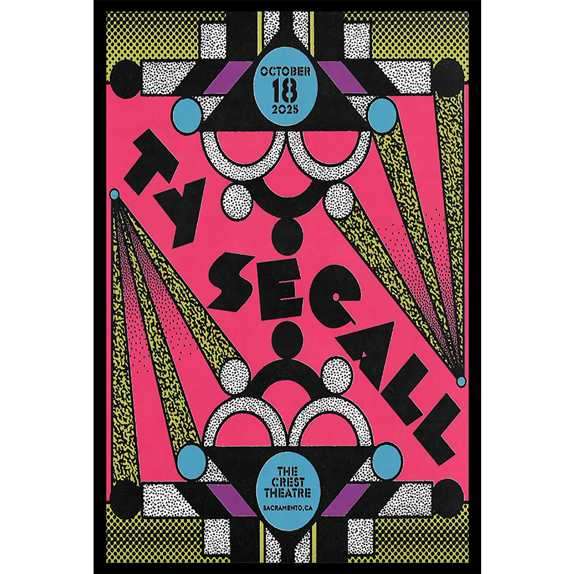 Ty Segall Onward & Upward Summer Tour Sacramento, CA Oct 18 2025 Poster