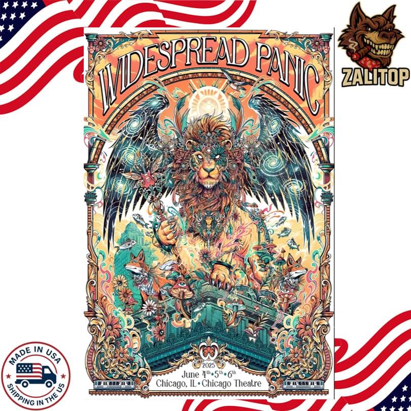 Widespread Panic Concerts The Chicago Theatre June 4-6 2025 Poster