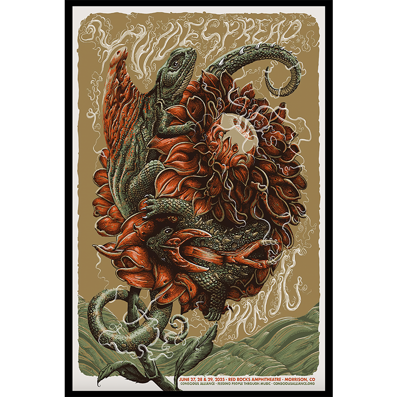 Widespread Panic Red Rocks Poster – June 27–29 2025 – Limited Edition Print