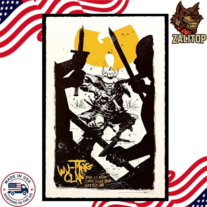 Wu-Tang Clan June 28 2025 Climate Pledge Arena Seattle, WA Poster
