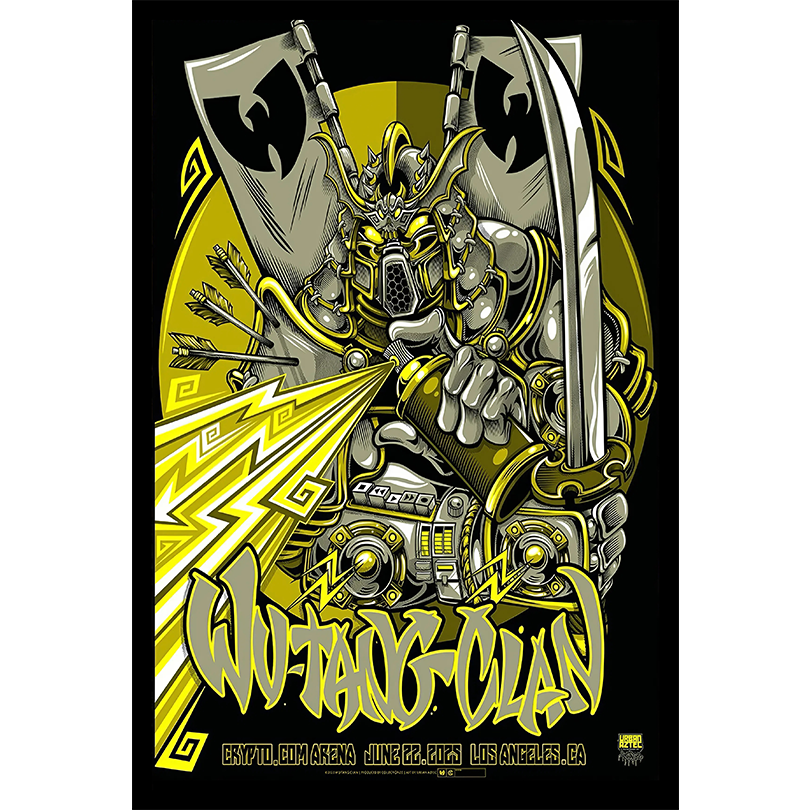 Wu-Tang Clan Tour 2025 Los Angeles, CA June 22 Poster