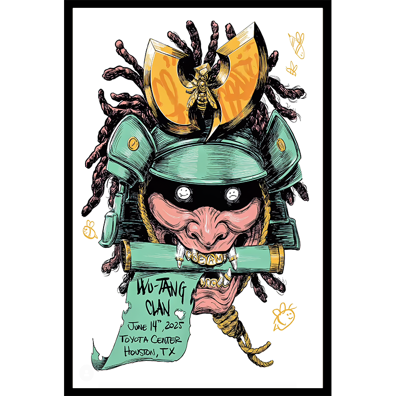 Wu-Tang Clan Toyota Center Houston TX June 14 2025 Poster
