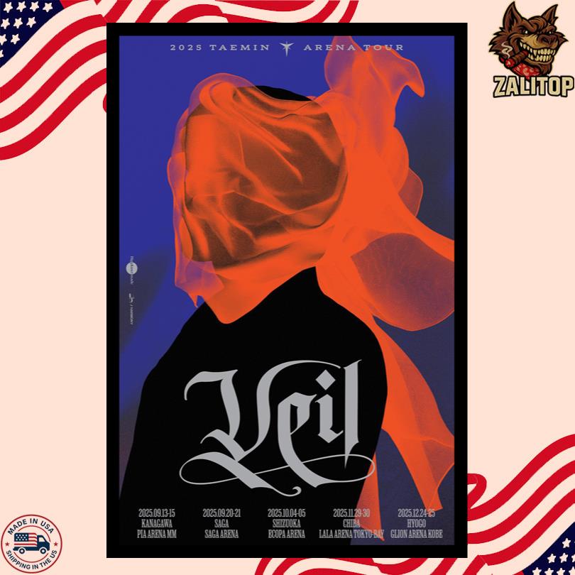 2025 SHINee Taemin TAEMIN ARENA TOUR Veil Poster