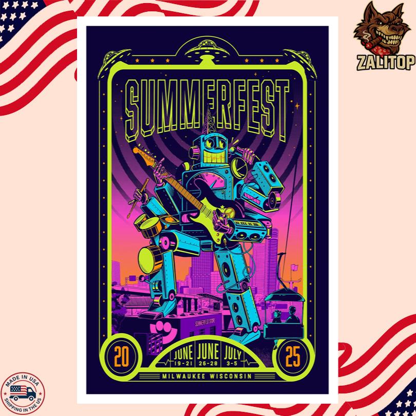2025 Summerfest in Milwaukee Poster