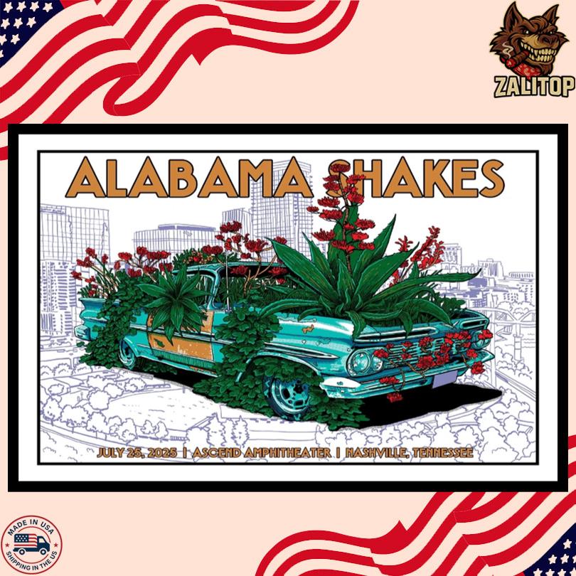 Alabama Shakes Event Poster Nashville 2025