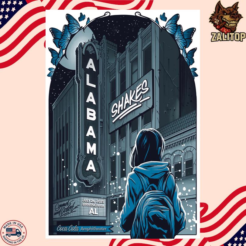 Alabama Shakes Jul 26 2025 Coca-Cola Amphitheater. Birmingham, AL Poster