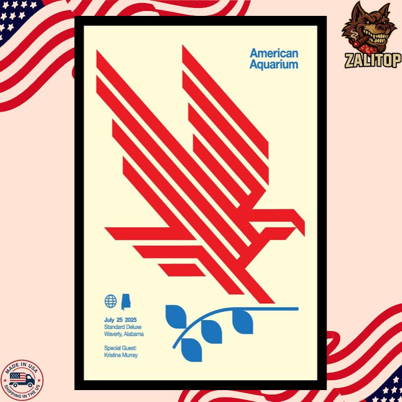 American Aquarium Event Poster Standard Deluxe 2025