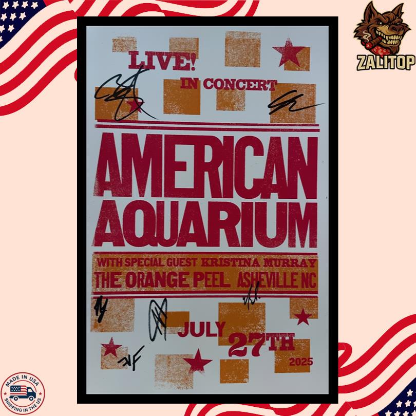 American Aquarium Live Show July 27 2025 Asheville NC Poster