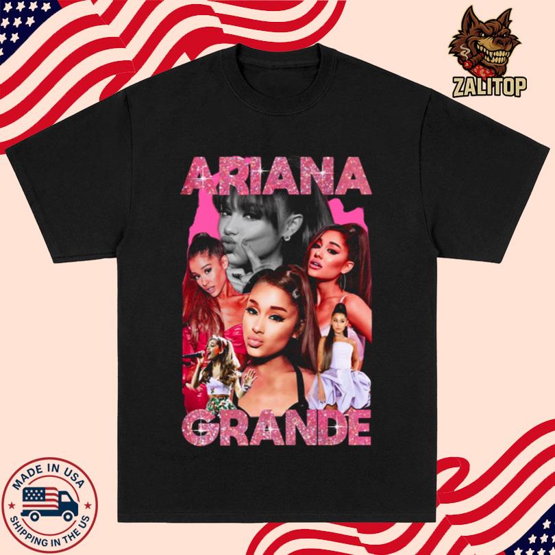 Ariana Grande Pink Sparkle Bootleg T Shirt