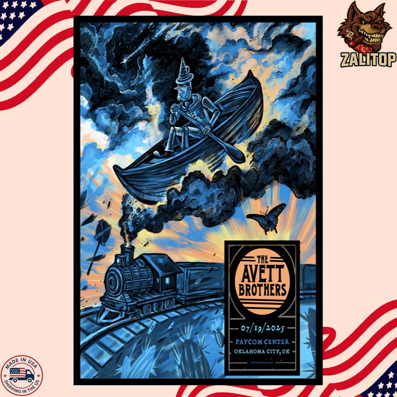 Avett Brothers Concert Poster Paycom Center OK 2025