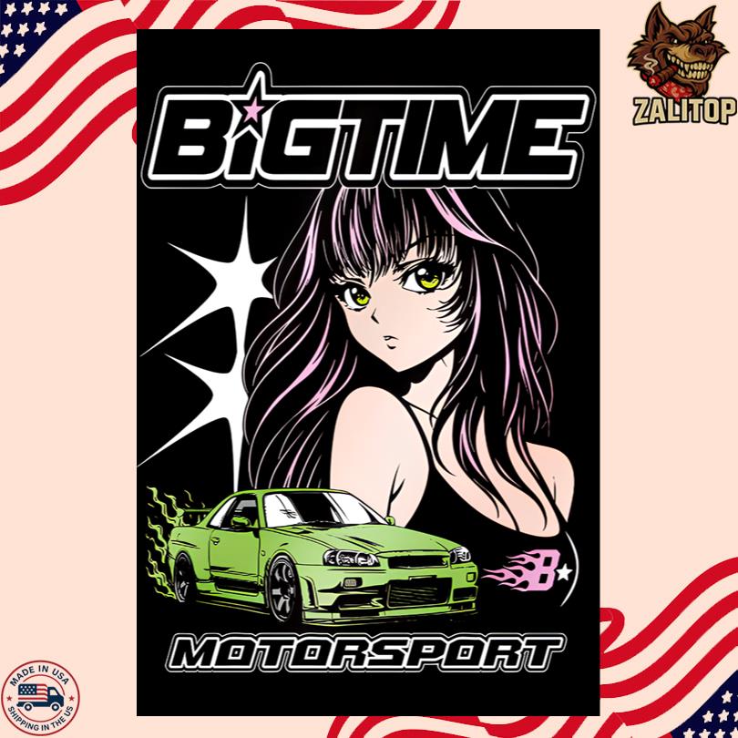 BigTime Motorsport Poster – Car Racing Team Design Print