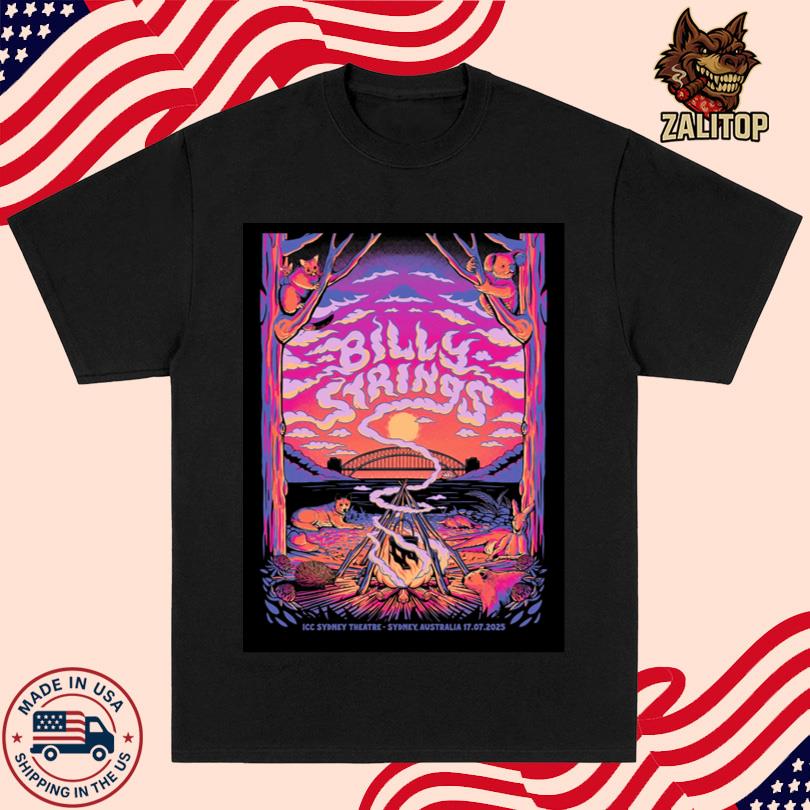 Billy Strings 2025 Tour Shirt – ICC Theatre Sydney AU