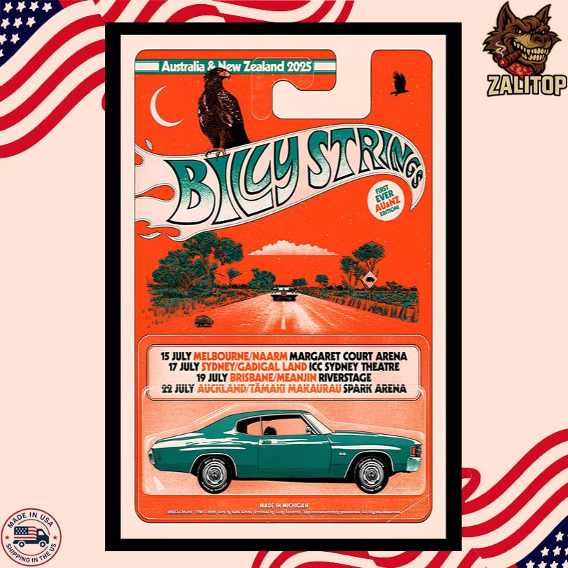 Billy Strings Poster – 2025 Australia New Zealand