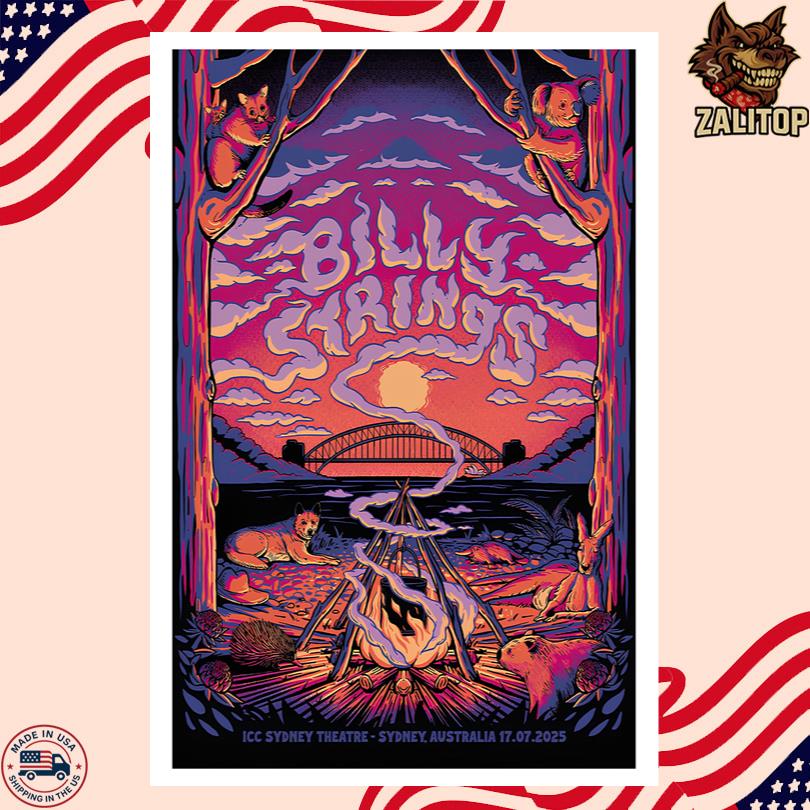Billy Strings Poster – July 2025 Sydney AU Show