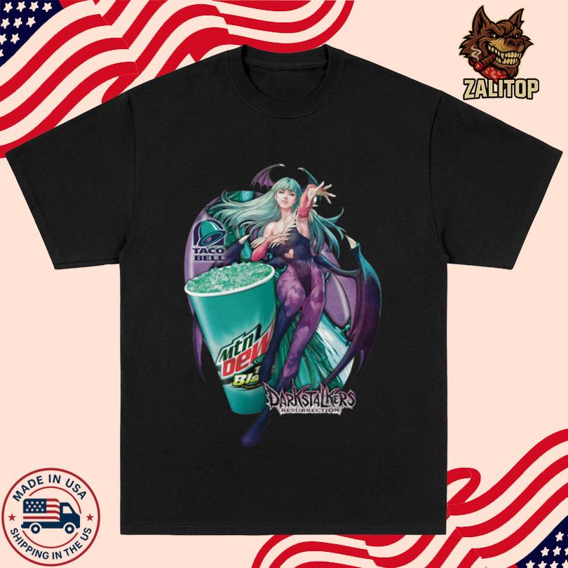 Bja-Bat Baja Blast Darkstalkers Resurrection Mountain Dew T-shirt