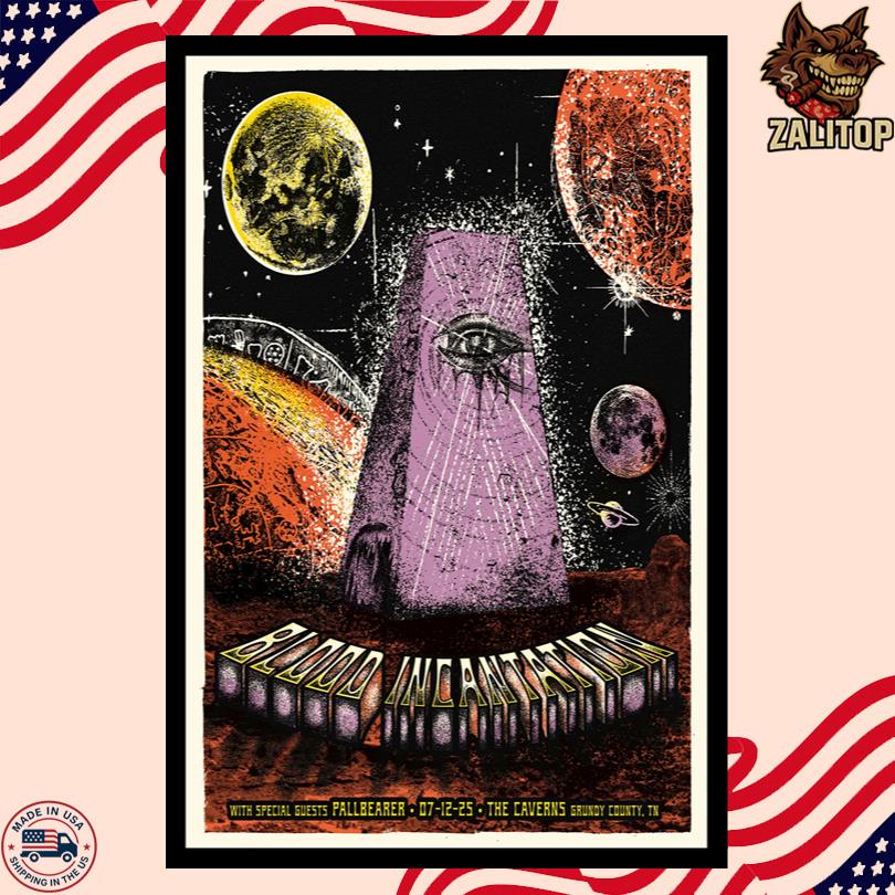 Blood Incantation Poster – July 12 2025 The Caverns Pelham TN