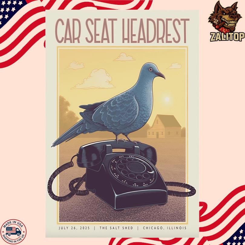 Car Seat Headrest Tour Poster Jul 26 2025 Chicago IL
